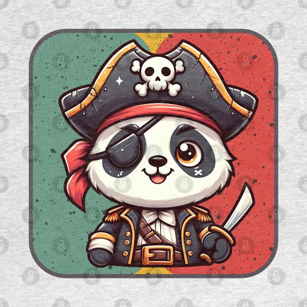 Panda pirate by Curou Prints